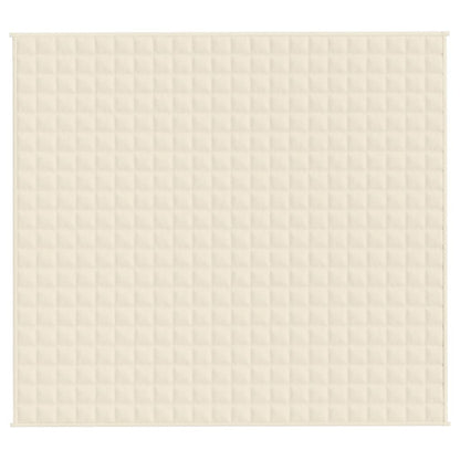 vidaXL Weighted Blanket Light Cream 200x220 cm 9 kg Fabric 3