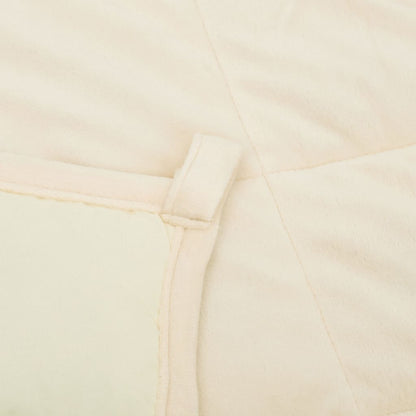 vidaXL Weighted Blanket Light Cream 200x230 cm 9 kg Fabric 5