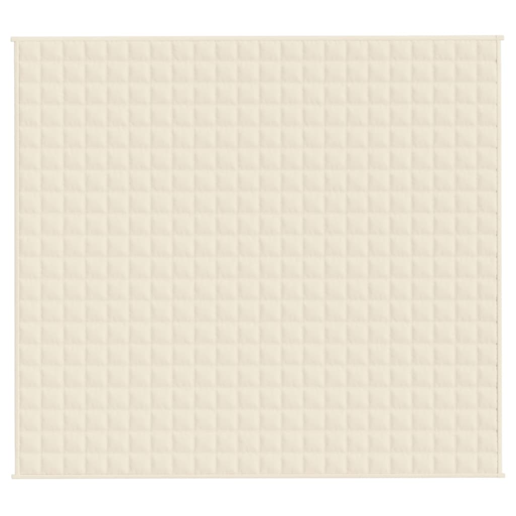 vidaXL Weighted Blanket Light Cream 200x220 cm 13 kg Fabric 3