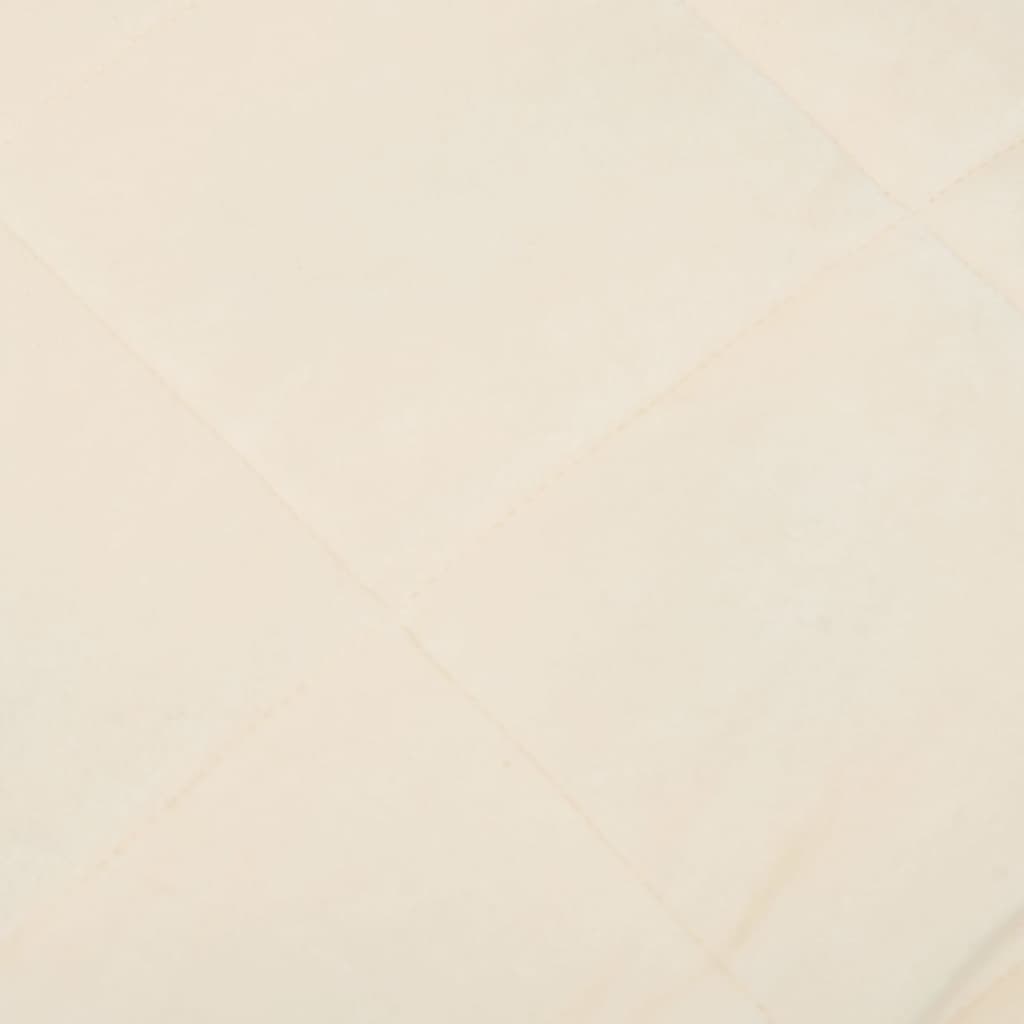 vidaXL Weighted Blanket Light Cream 220x240 cm King 11 kg Fabric 4