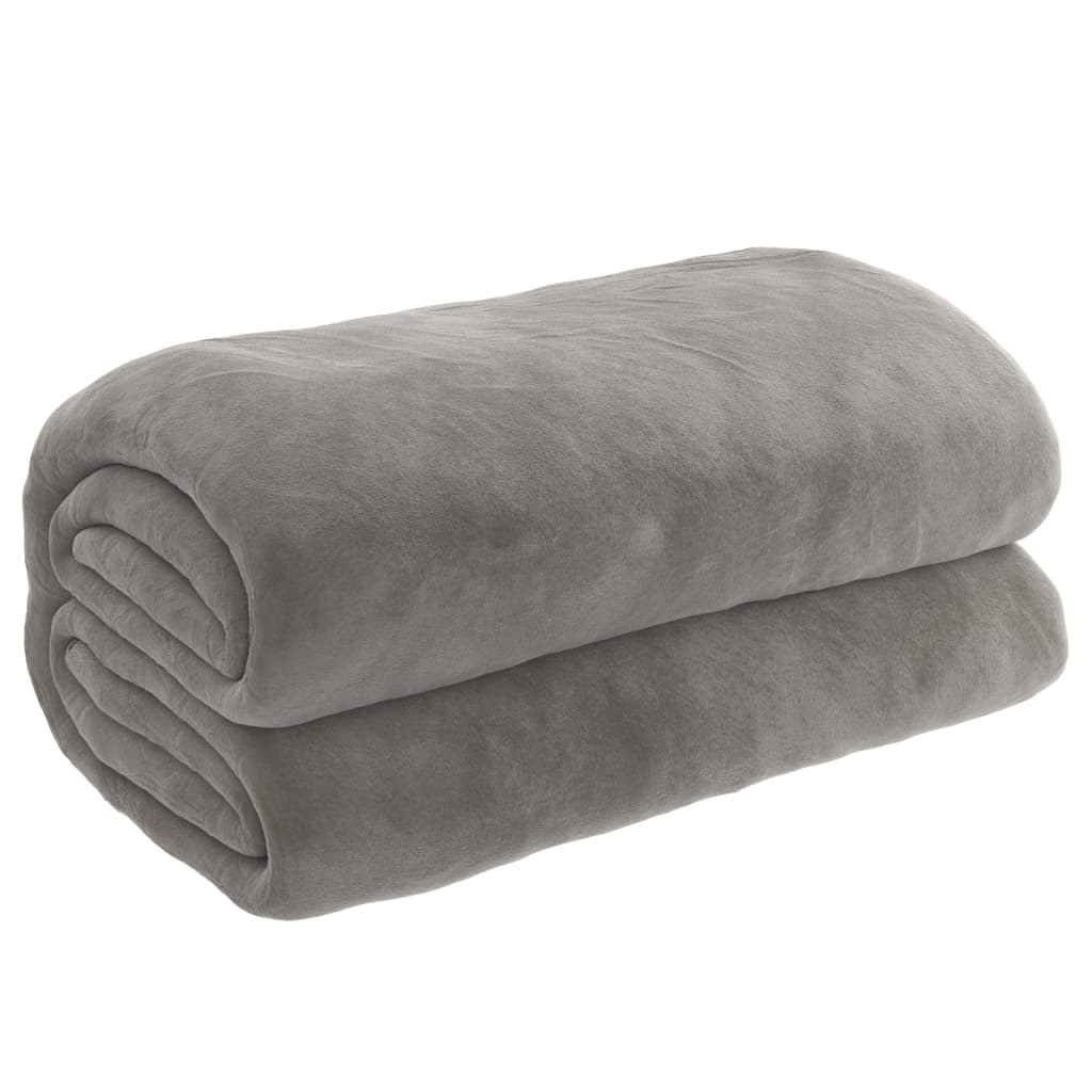 vidaXL Weighted Blanket with Cover Grey 135x200 cm Single 6 kg Fabric 2