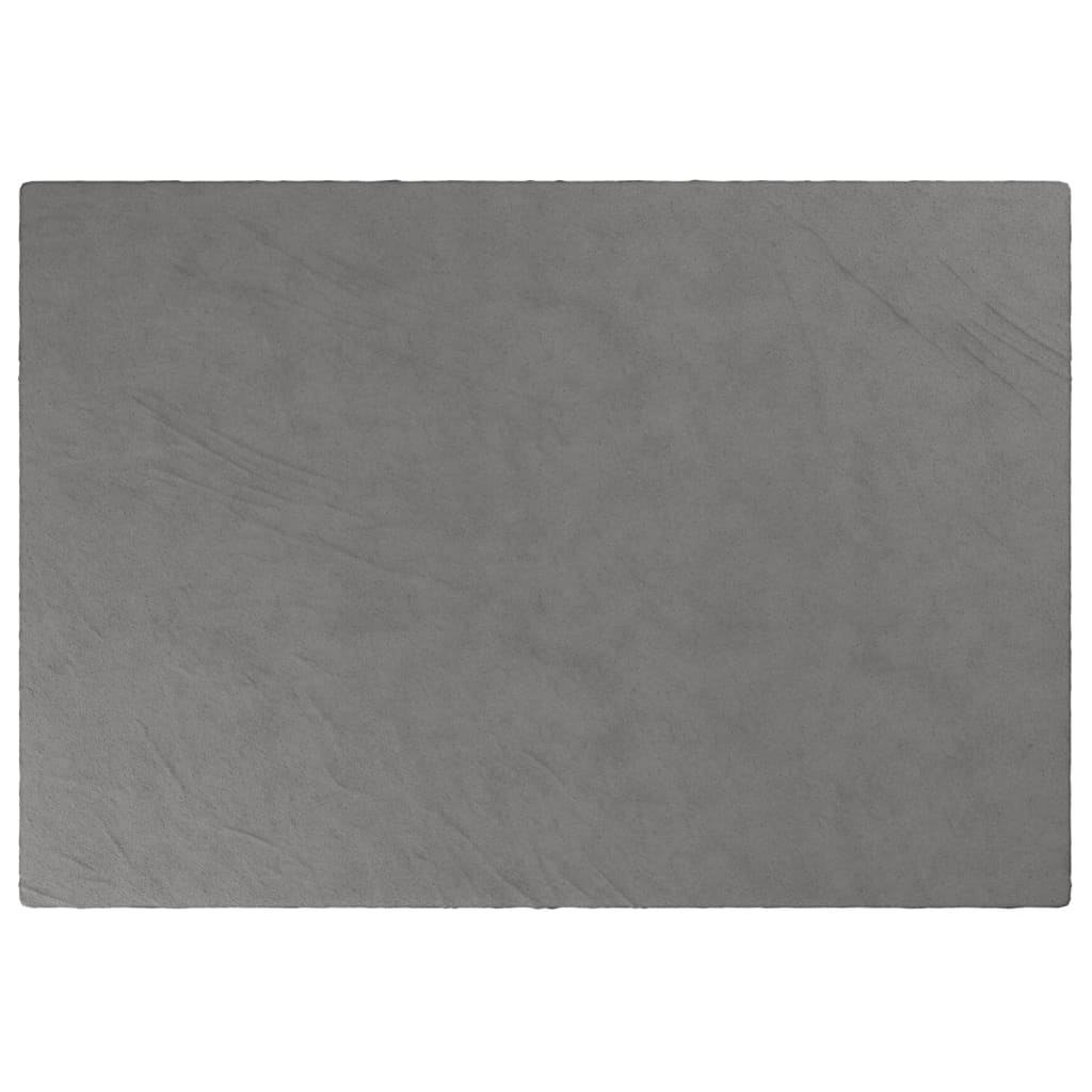 vidaXL Weighted Blanket with Cover Grey 135x200 cm Single 6 kg Fabric 3