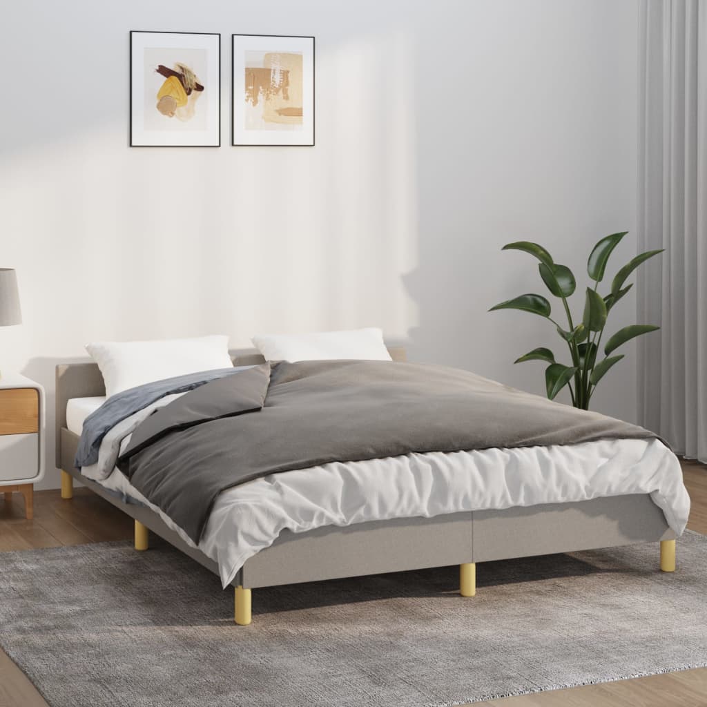 vidaXL Weighted Blanket with Cover Grey 135x200 cm Single 6 kg Fabric 1