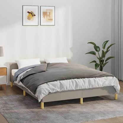 Weighted Blanket with Cover 152x203 cm Fabric Grey 11 kg