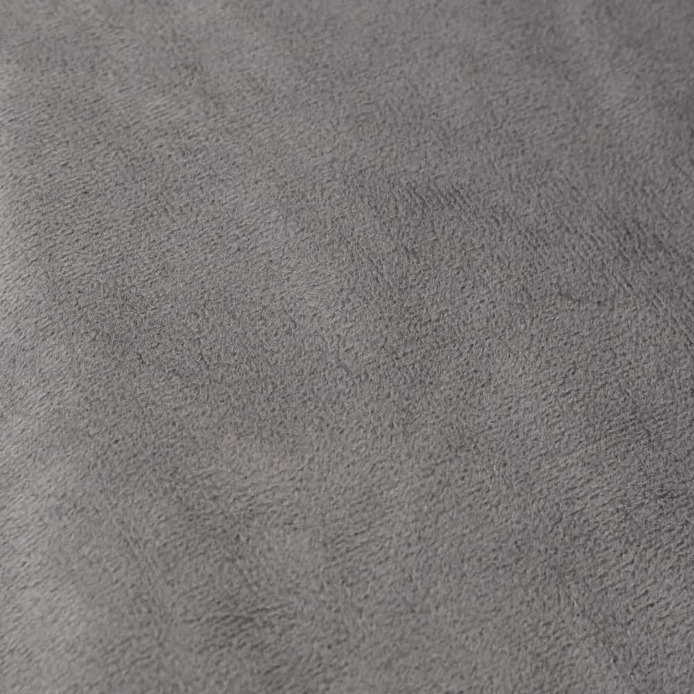 Weighted Blanket with Cover 152x203 cm Fabric Grey 7 kg