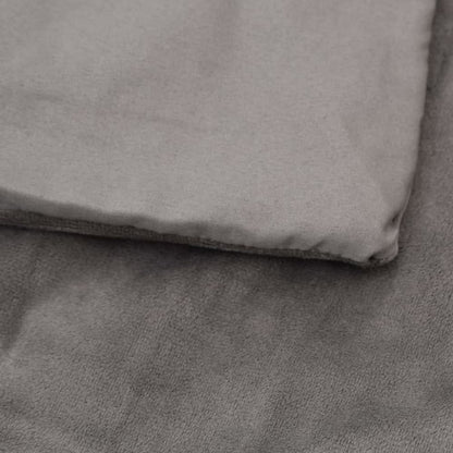Weighted Blanket with Cover 152x203 cm Fabric Grey 7 kg