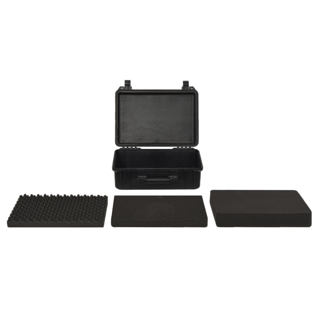 vidaXL Portable Flight Case Black 47x36x18 cm PP 2
