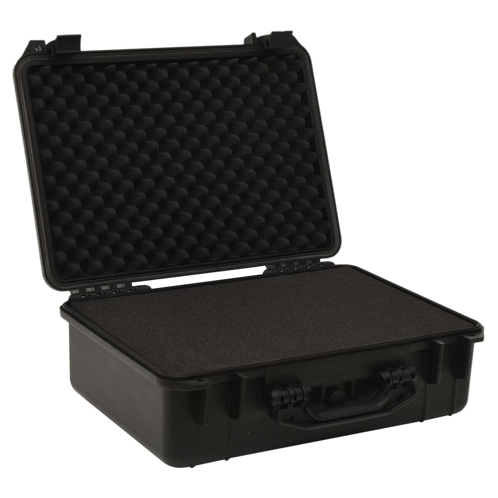 vidaXL Portable Flight Case Black 47x36x18 cm PP 4