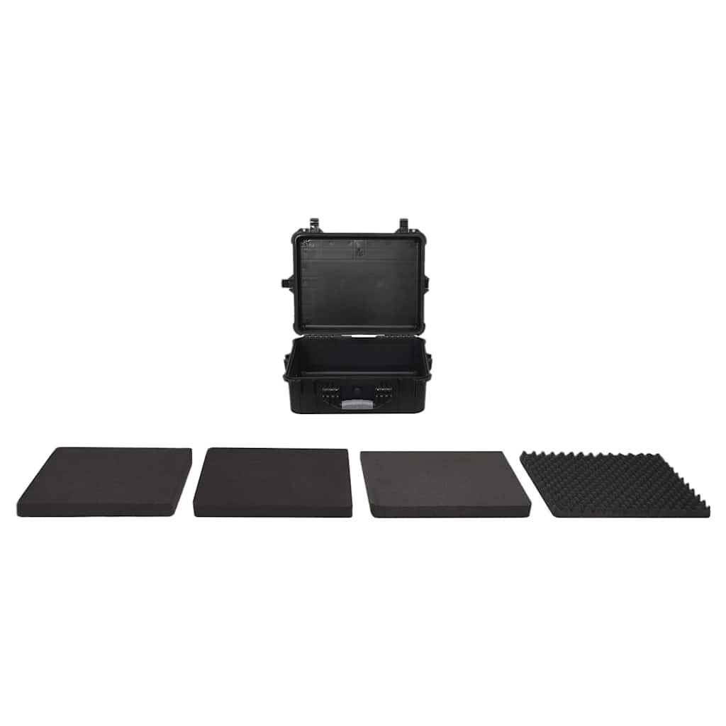 vidaXL Portable Flight Case Black 55x43x21 cm PP 2