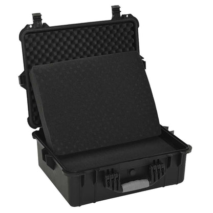 vidaXL Portable Flight Case Black 55x43x21 cm PP 4