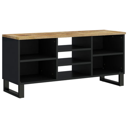 vidaXL TV Cabinet 100x33x46 cm Solid Wood Mango&Engineered Wood 2