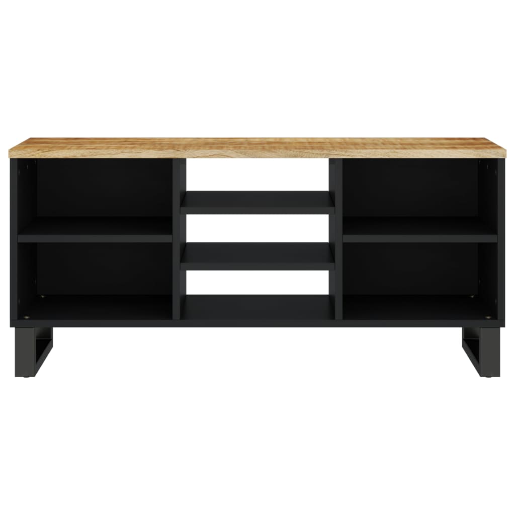 vidaXL TV Cabinet 100x33x46 cm Solid Wood Mango&Engineered Wood 3