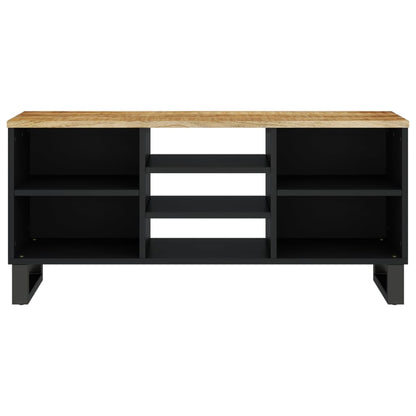 vidaXL TV Cabinet 100x33x46 cm Solid Wood Mango&Engineered Wood 3
