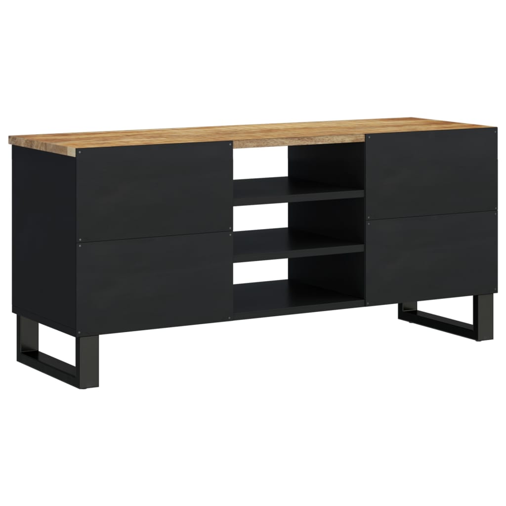 vidaXL TV Cabinet 100x33x46 cm Solid Wood Mango&Engineered Wood 4