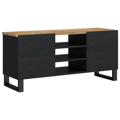 vidaXL TV Cabinet 100x33x46 cm Solid Wood Mango&Engineered Wood 4