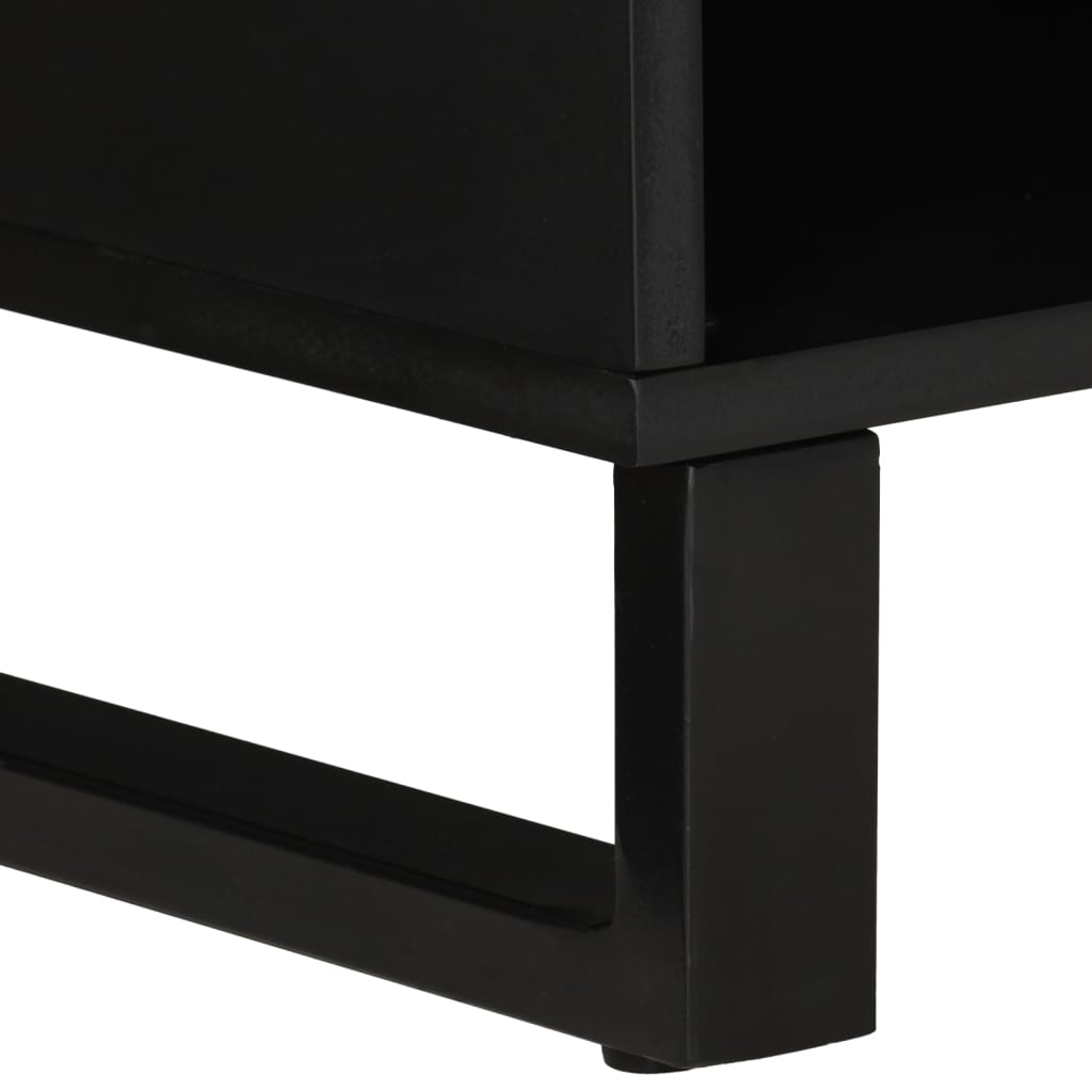 vidaXL TV Cabinet 100x33x46 cm Solid Wood Mango&Engineered Wood 6