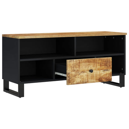 vidaXL TV Cabinet 100x33x46 cm Solid Wood Mango&Engineered Wood 3