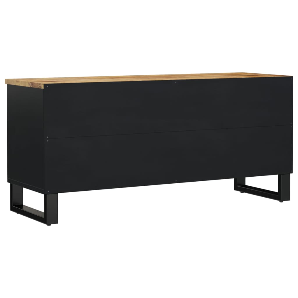 vidaXL TV Cabinet 100x33x46 cm Solid Wood Mango&Engineered Wood 5