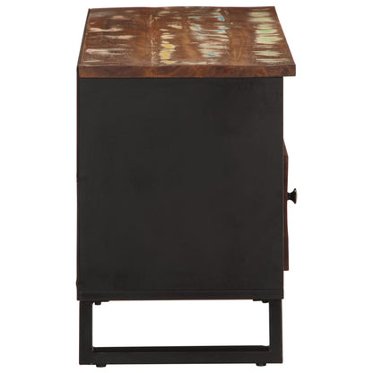 vidaXL TV Cabinet 100x33x46 cm Solid Wood Reclaimed&Engineered Wood 5