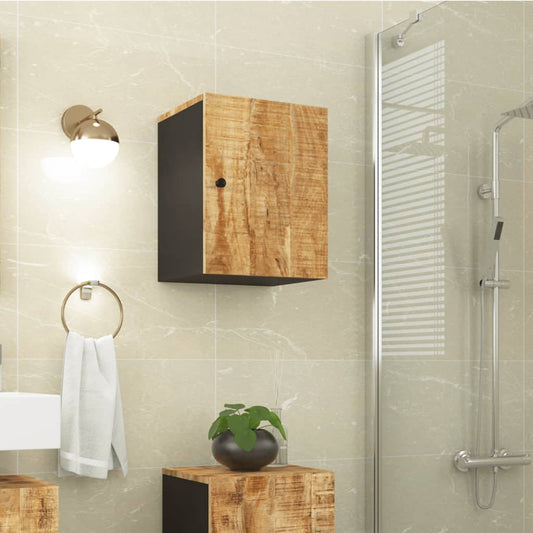 Bathroom Wall Cabinet 38x33x48 cm Solid Wood Mango Light brown