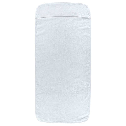 vidaXL Beach Towels 2 pcs White 75x200 cm Fabric 400 GSM 3