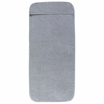 vidaXL Beach Towels 2 pcs Grey 75x200 cm Fabric 400 GSM 3