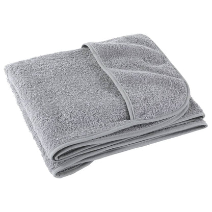 vidaXL Beach Towels 2 pcs Grey 75x200 cm Fabric 400 GSM 5