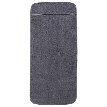 vidaXL Beach Towels 2 pcs Anthracite 75x200 cm Fabric 400 GSM 3