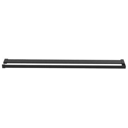 vidaXL Shower Shelf for Walk-in Shower Wall Black 118 cm Aluminium 3