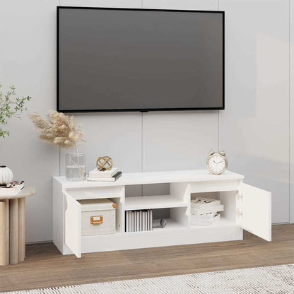 vidaXL TV Cabinet with Door White 102x30x36 cm 3
