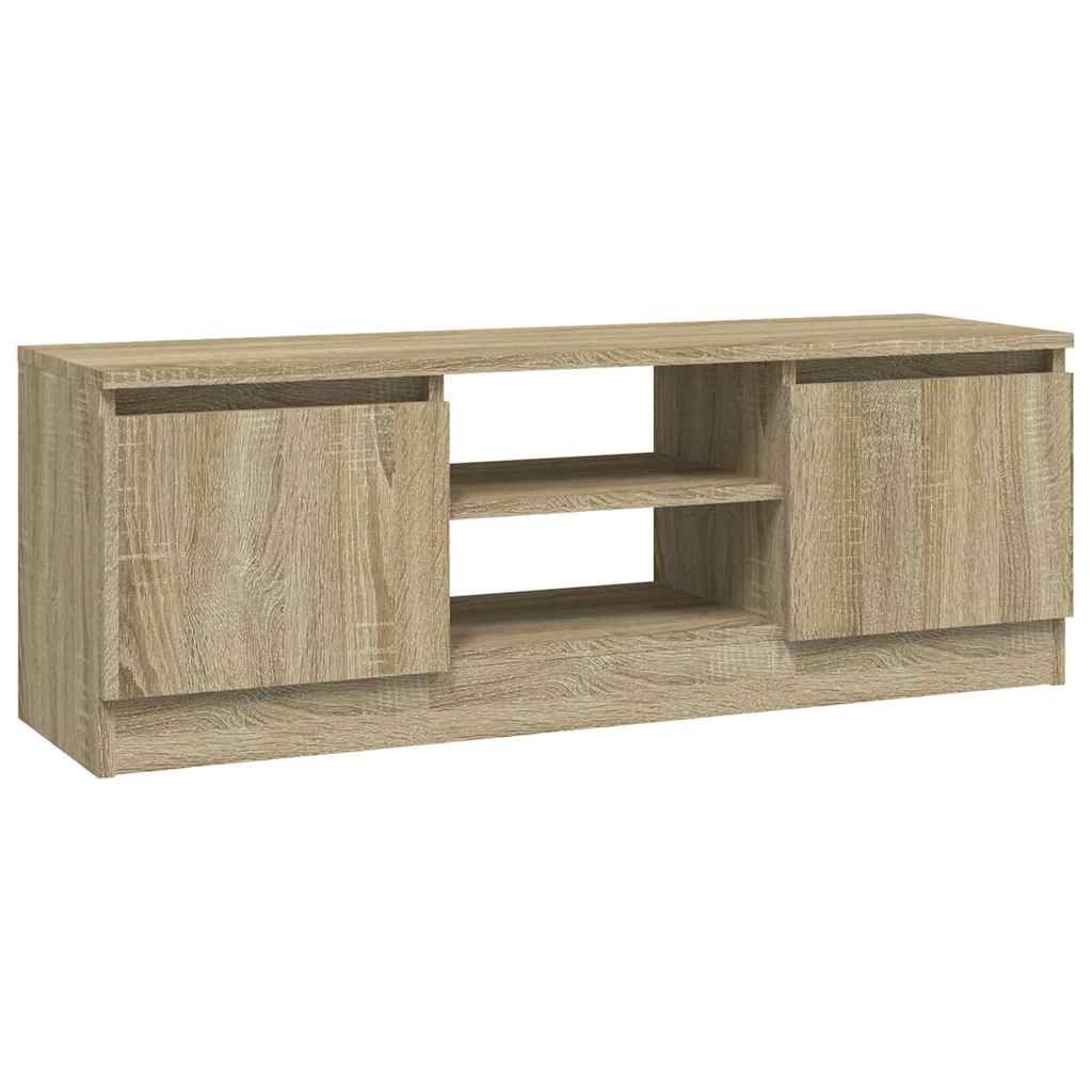 vidaXL TV Cabinet with Door Sonoma Oak 102x30x36 cm 2
