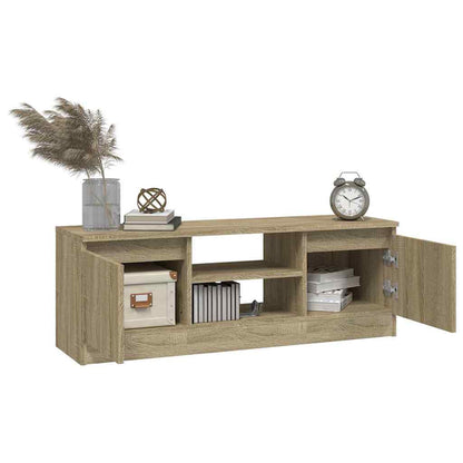 vidaXL TV Cabinet with Door Sonoma Oak 102x30x36 cm 4