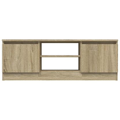 vidaXL TV Cabinet with Door Sonoma Oak 102x30x36 cm 5