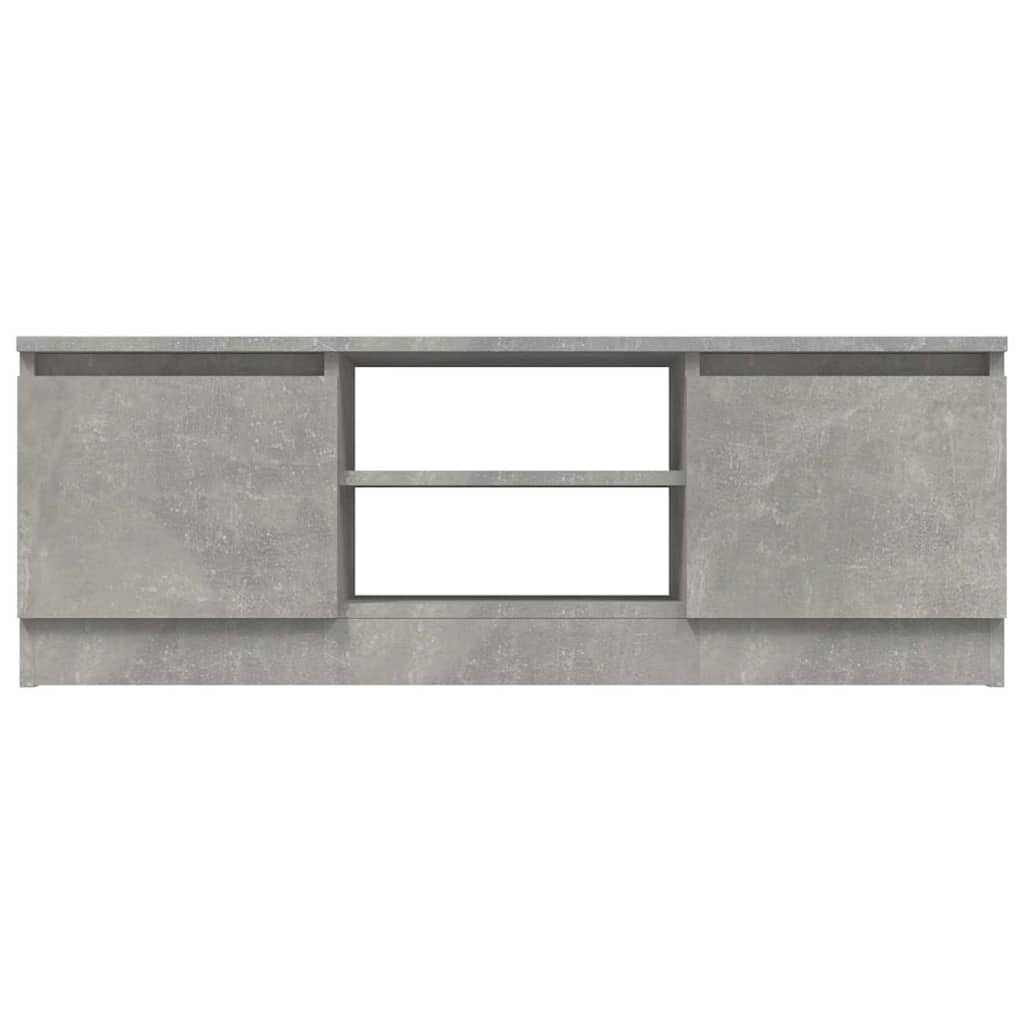 vidaXL TV Cabinet with Door Concrete Grey 102x30x36 cm 5