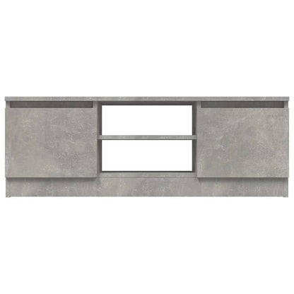 vidaXL TV Cabinet with Door Concrete Grey 102x30x36 cm 5