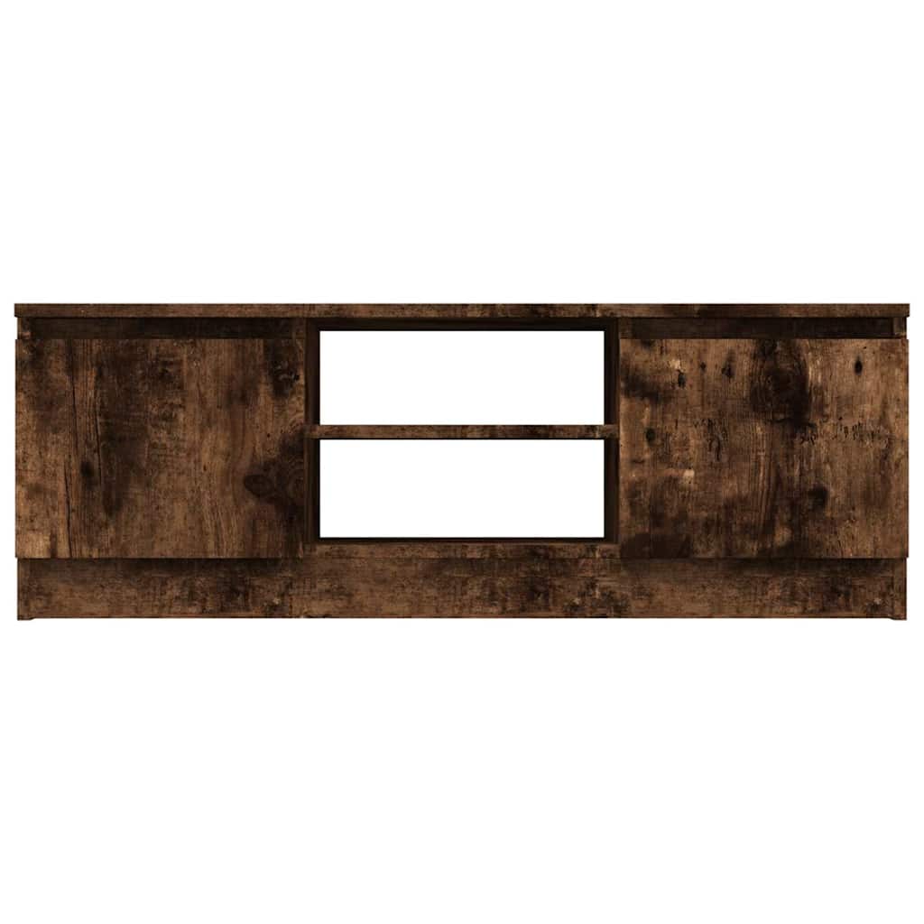 vidaXL TV Cabinet with Door Smoked Oak 102x30x36 cm 5
