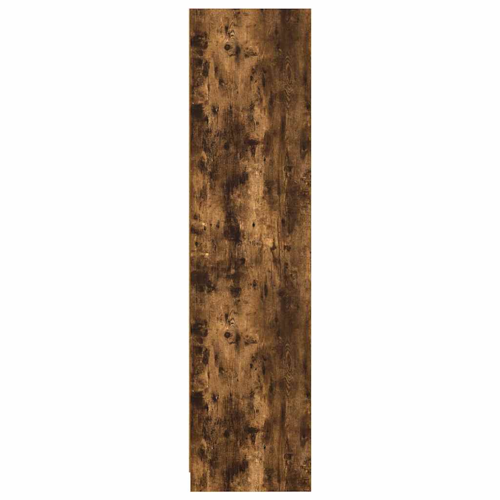 vidaXL Wardrobe Smoked Oak 100x50x200 cm Engineered Wood 5