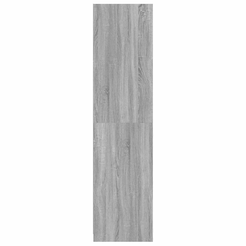 vidaXL Wardrobe Grey Sonoma 100x50x200 cm Engineered Wood 5