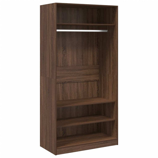 vidaXL Wardrobe Brown Oak 100x50x200 cm Engineered Wood 2
