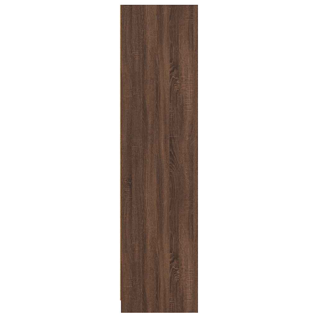 vidaXL Wardrobe Brown Oak 100x50x200 cm Engineered Wood 5