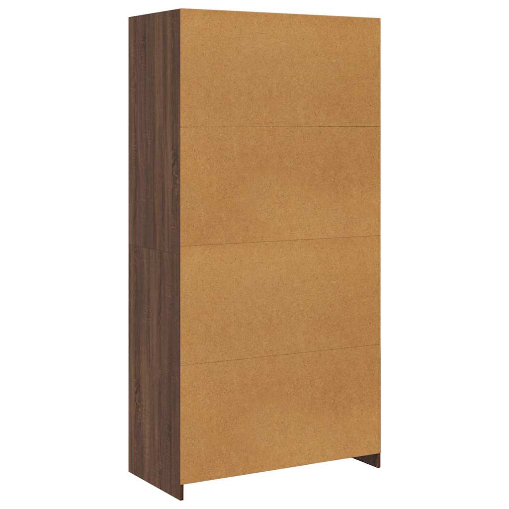 vidaXL Wardrobe Brown Oak 100x50x200 cm Engineered Wood 6