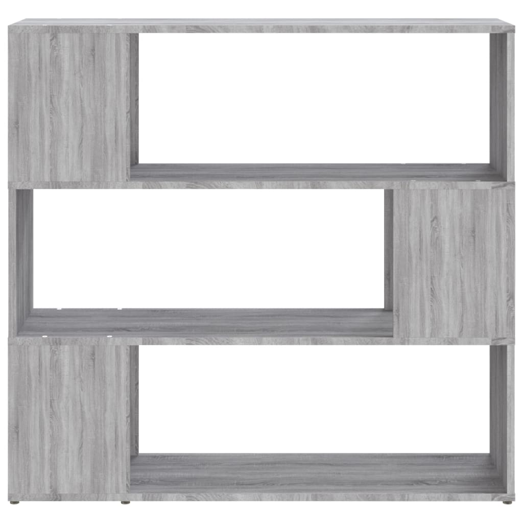 vidaXL Book Cabinet/Room Divider Grey Sonoma 100x24x94 cm 5
