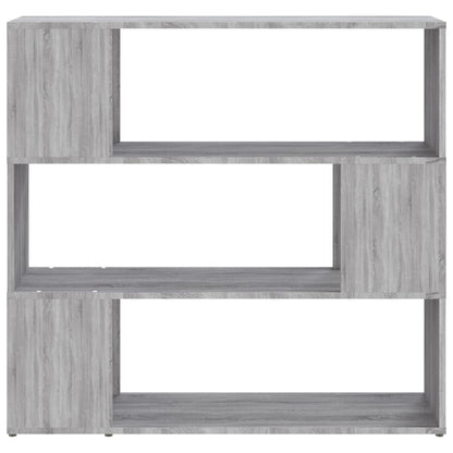 vidaXL Book Cabinet/Room Divider Grey Sonoma 100x24x94 cm 5
