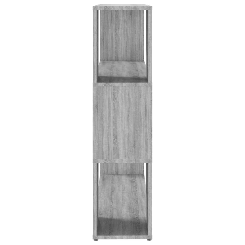 vidaXL Book Cabinet/Room Divider Grey Sonoma 100x24x94 cm 6