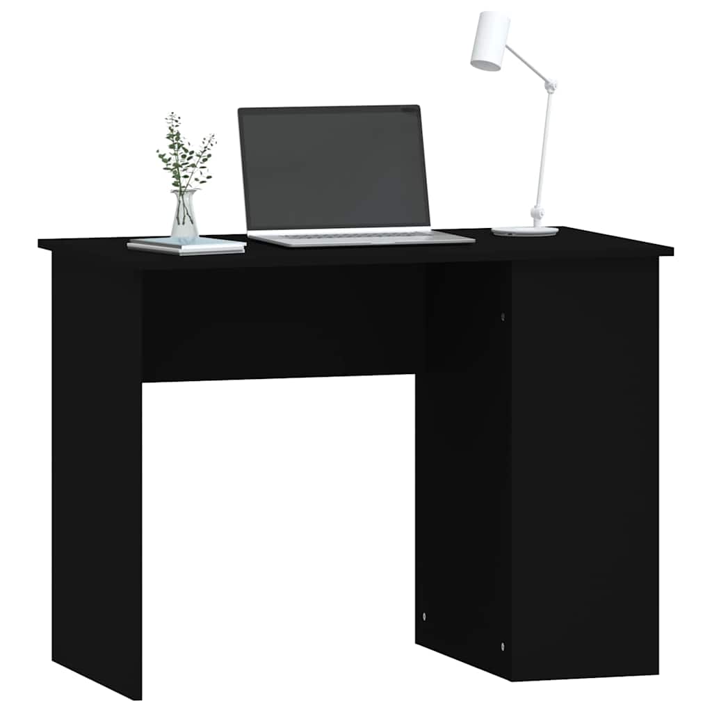 vidaXL Desk | Black | Engineered wood | Medium | Desk | Rectangular | Modern 3