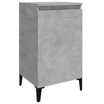 vidaXL Bedside Cabinets 2 pcs Concrete Grey 40x35x70 cm Engineered Wood 5