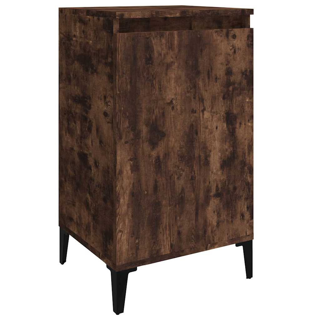 vidaXL Bedside Cabinets 2 pcs Smoked Oak 40x35x70 cm Engineered Wood 5