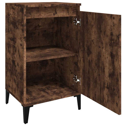 vidaXL Bedside Cabinets 2 pcs Smoked Oak 40x35x70 cm Engineered Wood 6