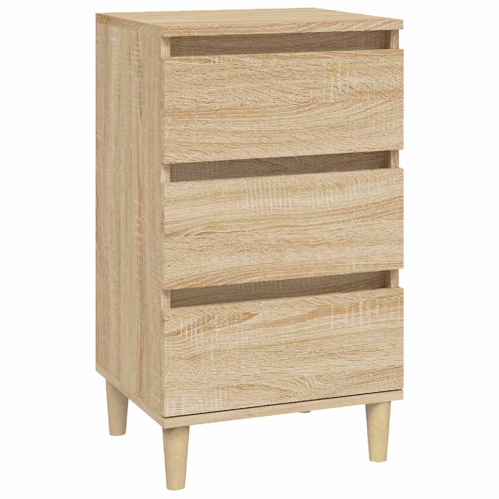 vidaXL Bedside Cabinet Sonoma Oak 40x35x70 cm Engineered Wood 2