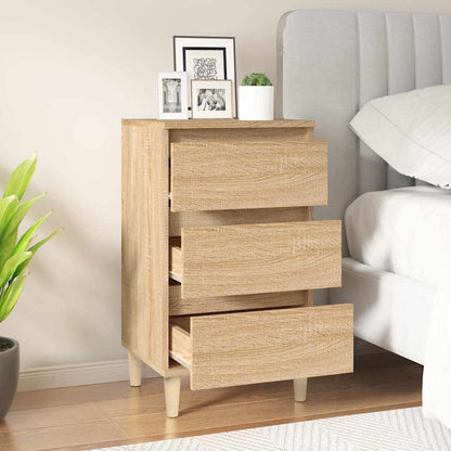 vidaXL Bedside Cabinet Sonoma Oak 40x35x70 cm Engineered Wood 3